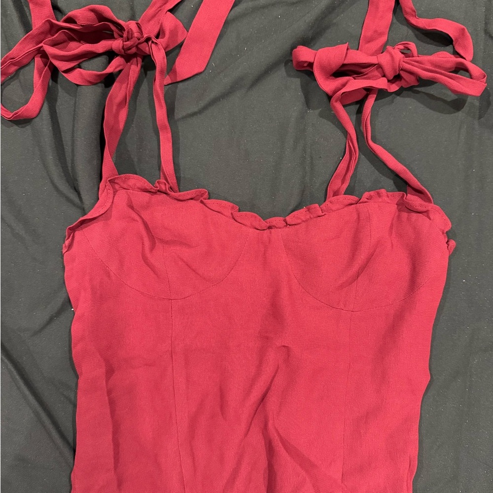 Reformation Red Tank Top - Picture 2 of 4